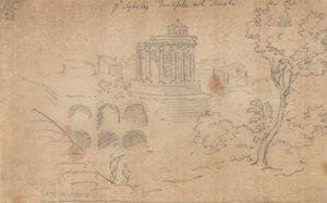 Le temple de Sybille à Tivoli - John Robert Cozens
